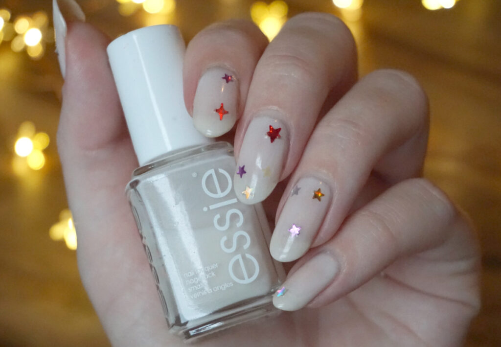 Easy star manicure using Essie Allure